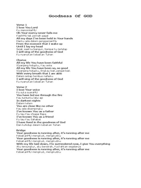 goodness of god lyrics|goodness of god text.